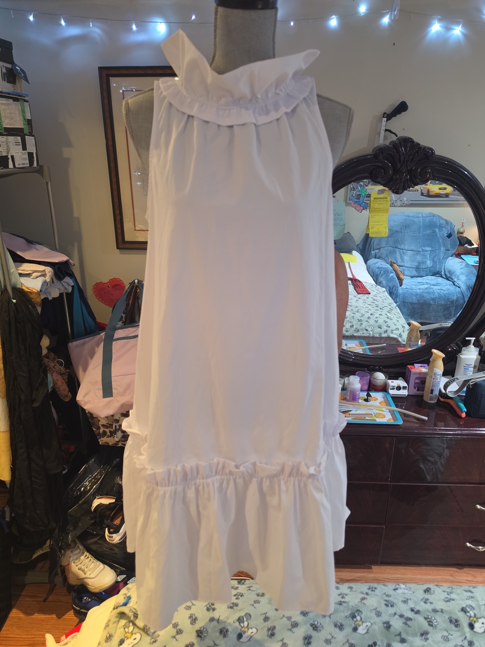 NWT GUCCI White Ruffle Halter Sundress - Women
